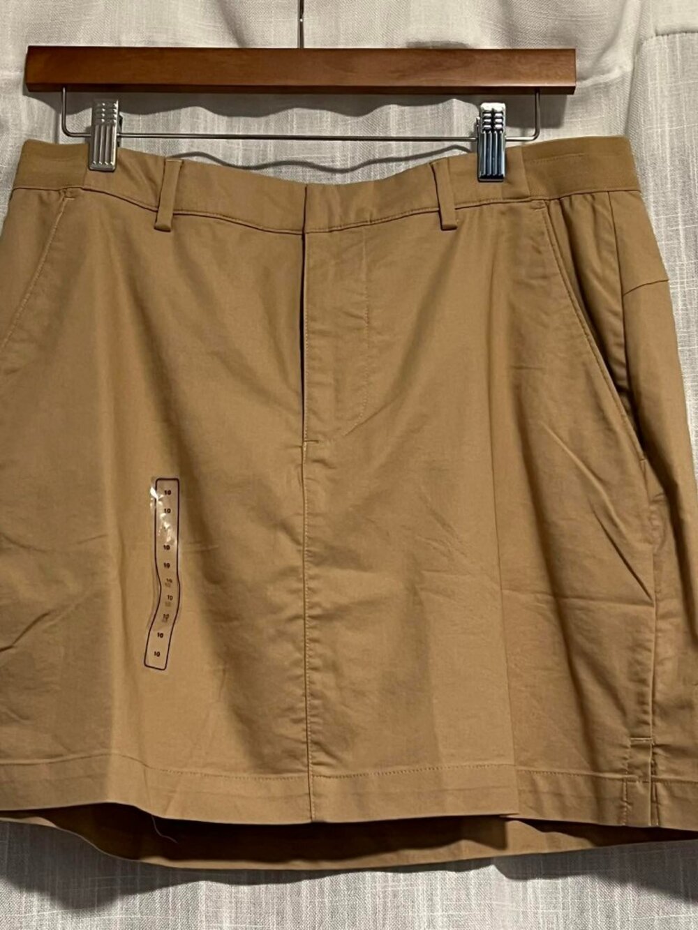 NWT Walter Hagen Clubhouse Skort Khaki/Tan Size 10